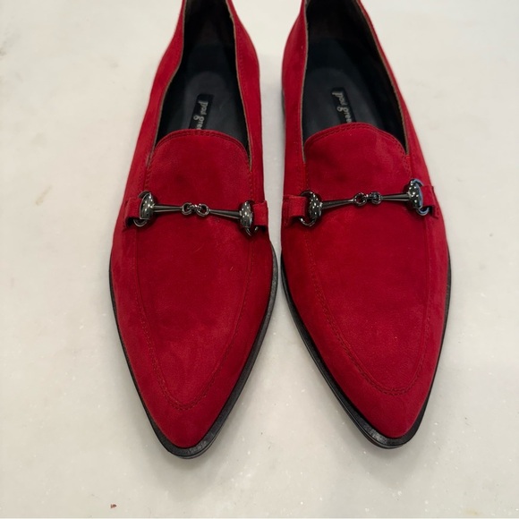 Paul Green Wexler Women’s Red Suede Toe Bit Buckle Loafer Sz 8.5 NEW - Picture 4 of 10